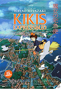 Kikis expressbud 1989 poster Hayao Miyazaki Filmbolag: Studio Ghibli Animerat Hitta mer: Stockholm Fåglar Filmen från: Japan Hitta mer: Anime