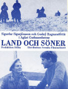 Land och söner 1980 poster Sigurdur Sigurjonsson Jon Sigurbjörnsson Jonas Tryggvason Agust Gudmundsson Island