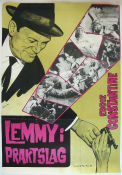 Lemmy i praktslag 1963 poster Eddie Constantine Gaia Germani Christiane Minazzoli Bernard Borderie