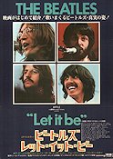 Let It Be 1970 poster Beatles John Lennon Ringo Starr Rock och pop