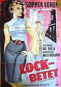 Lockbetet 1956 poster Sophia Loren Marcello Mastroianni