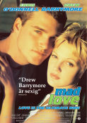 Mad Love 1995 poster Chris O´Donnell Drew Barrymore Matthew Lillard Antonia Bird