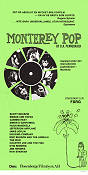 Monterey Pop 1968 poster Jimi Hendrix Janis Joplin Ravi Shankar DA Pennebaker Rock och pop