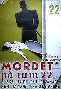 Mordet på rum 22 1935 poster Elissa Landi Art Deco