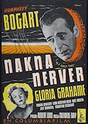 Nakna nerver 1950 poster Humphrey Bogart Gloria Grahame
