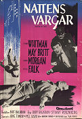 Nattens vargar 1960 poster Stuart Whitman May Britt Peter Falk Burt Balaban