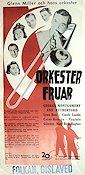 Orkesterfruar 1944 poster Glenn Miller Ann Rutherford Instrument