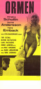 Ormen 1966 poster Christina Schollin Harriet Andersson Hans Ernback Hans Abramson Text: Stig Dagerman
