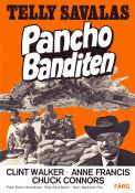 Pancho banditen 1972 poster Telly Savalas Clint Walker Chuck Connors Eugenio Martin