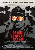 Panik i Central Park 1985 poster Tommy Lee Jones Glasögon