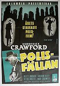 Polisfällan 1952 poster Broderick Crawford Film Noir Poliser