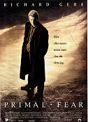 Primal Fear 1995 poster Richard Gere Laura Linney Edward Norton Gregory Hoblit