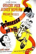Prinsessa på vift 1953 poster Audrey Hepburn Gregory Peck William Wyler Motorcyklar