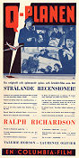 Q-planen 1939 poster Laurence Olivier Ralph Richardson Valerie Hobson Tim Whelan
