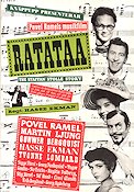 Ratataa 1956 poster Povel Ramel Martin Ljung Gunwer Bergquist Hasse Ekman Yvonne Lombard Affischkonstnär: Yngve Gamlin Musikaler