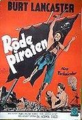 Röde piraten 1953 poster Burt Lancaster Röde piraten 1953 poster Burt Lancaster