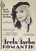 Romantik 1930 poster Greta Garbo Lewis Stone