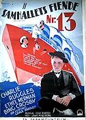 Samhällets fiende nr 13 1936 poster Charlie Ruggles Ethel Merman Bing Crosby Eric Rohman art Skepp och båtar