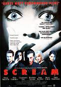 Scream 1996 poster David Arquette Courteney Cox Drew Barrymore Wes Craven