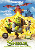 Shrek 2001 poster Mike Myers Andrew Adamson Filmbolag: Dreamworks Animation Animerat
