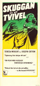 Skuggan av ett tvivel 1943 poster Teresa Wright Joseph Cotten Macdonald Carey Alfred Hitchcock Film Noir