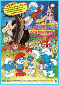 Smurferna och den fiffige trollkarlen 1981 poster Smurferna Smurfs Ray Patterson Filmbolag: Hanna-Barbera Animerat Från serier