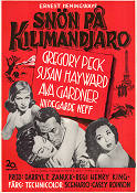Snön på Kilimandjaro 1953 poster Gregory Peck Snön på Kilimandjaro 1953 poster Gregory Peck