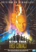 Star Trek: First Contact 1996 poster Patrick Stewart Brent Spiner Jonathan Frakes Hitta mer: Star Trek Rymdskepp Från TV