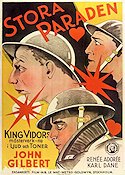 Stora paraden 1925 poster John Gilbert Karl Dane King Vidor Krig Eric Rohman art