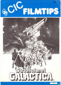 Stridsplanet Galactica 1978 poster Richard Hatch Lorne Greene Dirk Benedict Glen A Larson Rymdskepp Från TV