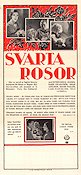 Svarta rosor 1932 poster Ester Roeck Hansen Einar Axelsson Karin Swanström Gustaf Molander