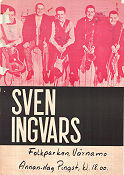 Sven-Ingvars signerad 1964 affisch Sven-Erik Magnusson Hitta mer: Concert poster