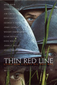 The Thin Red Line 1998 poster Jim Caviezel Sean Penn George Clooney Nick Nolte Terrence Malick Krig