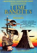 Time Bandits 1981 poster John Cleese Sean Connery Shelley Duvall John Cleese Terry Gilliam Konstaffischer Skepp och båtar