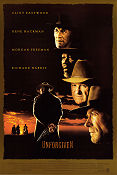 Unforgiven 1992 poster Gene Hackman Morgan Freeman Richard Harris Clint Eastwood