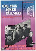 Ung man söker sällskap 1954 poster Gaby Stenberg Ulf Palme Ulla Sjöblom Gunnar Skoglund Hitta mer: Stockholm