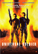 Universal Soldier 1992 poster Jean-Claude Van Damme Dolph Lundgren Ally Walker Roland Emmerich