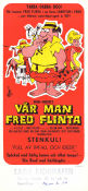 Vår man Fred Flinta 1966 poster Alan Reed Joseph Barbera Animerat