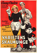 Varieténs skälmunge 1930 poster Anny Ondra Mickey Mouse Musse Pigg Carl Lamac