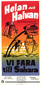 Vi fara till Sahara 1939 poster Stan Laurel Oliver Hardy Jean Parker A Edward Sutherland