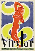 Virvlar 1935 poster Jeanne Boitel Jean Galland Art Deco Konstaffischer