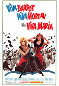 Viva Maria! 1965 poster Brigitte Bardot Jeanne Moreau George Hamilton Louis Malle Vapen