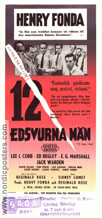 12 Angry Men 1957 poster Henry Fonda Sidney Lumet