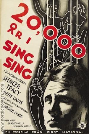 20000 Years in Sing Sing 1932 movie poster Spencer Tracy Bette Davis Michael Curtiz