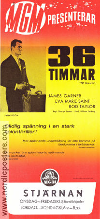 36 timmar 1964 poster James Garner Eva Marie Saint Rod Taylor George Seaton