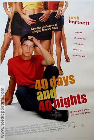 40 Days and 40 Nights 2001 movie poster Josh Hartnett Shannyn Sossamon Paulo Costanzo Michael Lehmann Romance