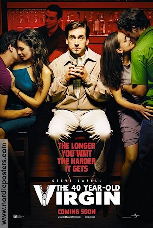 The 40 Year Old Virgin 2005 poster Steve Carell Judd Apatow