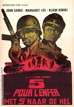 5 per l´inferno 1969 poster Klaus Kinski