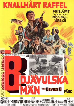 The Devil´s 8 1969 movie poster Christopher George Fabian Tom Nardini Burt Topper