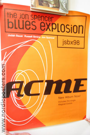 JSBX98 Jon Spencer Blues Explosion ACME CD 1998 poster Jon Spencer